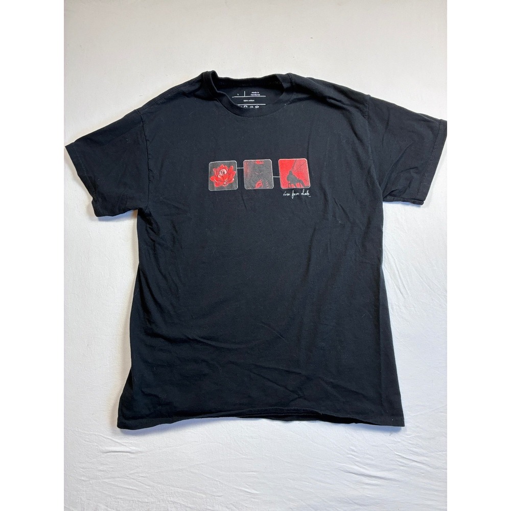 Drew the Architect Born From Shade Graphic T Shirt Black Mens Large L Cotton